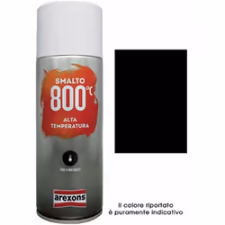 Laque en spray Arexons résistante aux hautes températures en 100% acrylique, couleur noire, format 400 ml. ml. 400. Pour tout ...