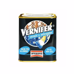 Vernis antirouille et satiné En gel - Ne coule pas - Prêt à l'emploi Applicable directement sur la rouille sans ponçage Ne co ...