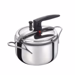 Bialetti Y0DVPP0225, 5 L, Vitrocéramique, Gaz, Halogène, Induction, Plaque étanche, Noir, Acier inoxydable, 22 cm, Acier inox ...