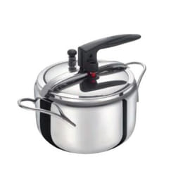Bialetti Y0DVPP0225 autocuiseur pour cuisinière 5 L Noir, Acier inoxydable