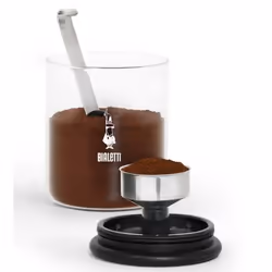 Bialetti DCDESIGN07 pot Rond Verre Noir, Transparent