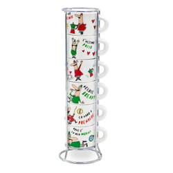 Bialetti L'Omino Italiano Tasse Multicolore Espresso 6 pièce(s)