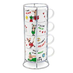 Bialetti L'Omino Italiano Tasse Multicolore Cappucino 4 pièce(s)