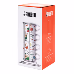 Bialetti L'Omino Italiano Tasse Multicolore Cappucino 4 pièce(s) - Vue supplémentaire 2