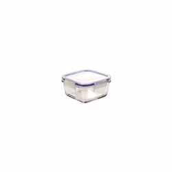 Borgonovo 0033535, Boîte, Carré, 0,38 L, Bleu, Transparent, Italie, 113 mm