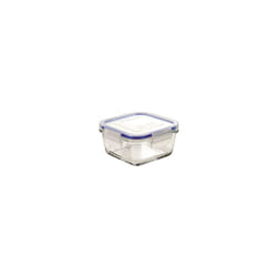 Borgonovo 0033535 boîte hermétique alimentaire Carré 0,38 L Bleu, Transparent 1 pièce(s)