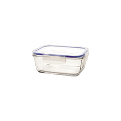 Borgonovo 0033539 boîte hermétique alimentaire Rectangulaire 0,8 L Bleu, Transparent 1 pièce(s)