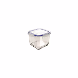 Borgonovo 0033541, Boîte, Carré, 0,83 L, Bleu, Transparent, Italie, 121,5 mm