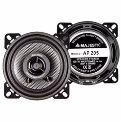 New Majestic AP-205, 2-voies, 100 W, 25 W, 4 Ohm, 104 - 12000 Hz, Polypropylène
