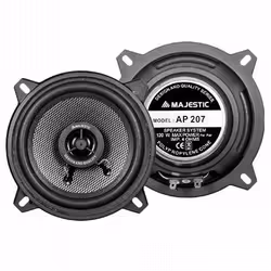 New Majestic AP-207, 2-voies, 120 W, 30 W, 4 Ohm, Polypropylène, 4,5 cm