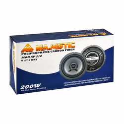 New Majestic AP-210 enceinte de voiture Ovale 1-voie 200 W