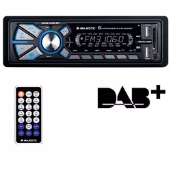 New Majestic DAB-442 BT, Noir, 1 DIN, 180 W, 4.0 canaux, 45 W, 30 dB