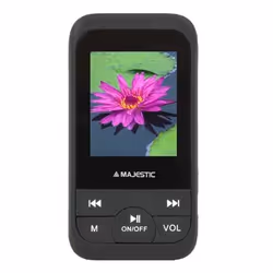 New Majestic SDA-8071R, Lecteur MP3, 8 Go, TFT, 34 g, Noir