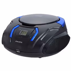 New Majestic AH-225R, 950 g, Noir, Bleu, Lecteur CD personnel