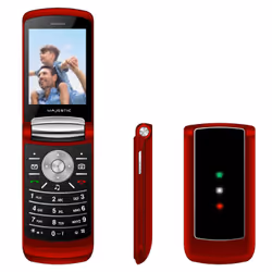 New Majestic Fly, Clapet, SIM unique, 7,11 cm (2.8"), 1,3 MP, 1000 mAh, Rouge