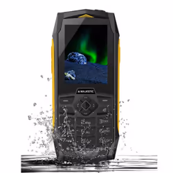 New Majestic Tank Noir, Orange Téléphone numérique