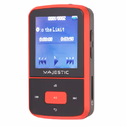 New Majestic BT-3284R MP3, Lecteur MP3, TFT, USB 2.0, Noir, Rouge