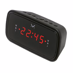 New Majestic RS 166, Réveil numérique, Noir, 24h, LED, AC/Batterie, CR2032