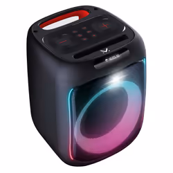 New Majestic 116112 BK, 3,81 cm (1.5"), 16,5 cm (6.5"), 60 W, 480 W, Avec fil &sans fil, Enceinte portable stéréo