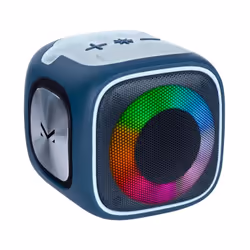 New Majestic FIRE 3 Enceinte portable stéréo Bleu, Argent 7 W