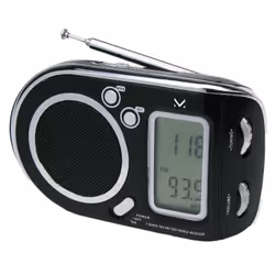 New Majestic RT 21M, Portable, Analogique, AM, FM, SW, LCD, Noir, Externe