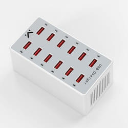 New Majestic 770532 WH chargeur d'appareils mobiles Ordinateur portable, Smartphone, Tablette Blanc USB Intérieure