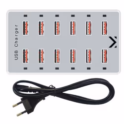 New Majestic 770532 WH chargeur d'appareils mobiles Ordinateur portable, Smartphone, Tablette Blanc USB Intérieure