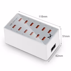 New Majestic 770532 WH chargeur d'appareils mobiles Ordinateur portable, Smartphone, Tablette Blanc USB Intérieure