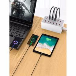 New Majestic 770532 WH chargeur d'appareils mobiles Ordinateur portable, Smartphone, Tablette Blanc USB Intérieure - Vue supplémentaire 4