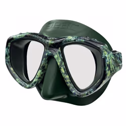 SEAC One, Adulte, Demi-masque, Plongée avec tuba, Verre trempé, Polycarbonate, Silicone, Vert