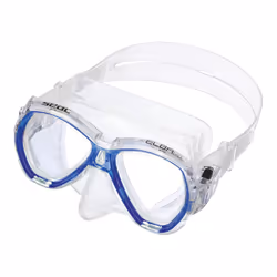SEAC Elba, Adulte, Demi-masque, Plongée avec tuba, Verre trempé, Silicone, Transparent, Jaune