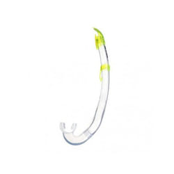 SEAC Flash En forme de J Adulte Transparent, Jaune Tuba normal