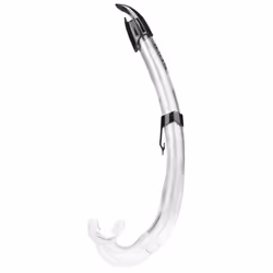 SEAC Flash, En forme de J, Adulte, Noir, Transparent, Tuba normal, Plastique, Silicone