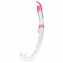 SEAC Flash, En forme de J, Adulte, Rose, Transparent, Tuba normal, Plastique, Silicone