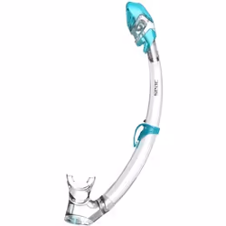SEAC 8002908397550, En forme de J, Enfant, Couleur aqua, Transparent, Tuba, Plastique, Silicone