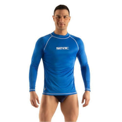 Combinaison de plongee Seac T-Sun Long Homme Rash Guard t-shirt de protection anti UV pour la natation ou la plongee