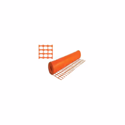 cm. 120h. Maille ovoïde 45x40 mm en plastique orange, pour clôtures de zones de travail, fouilles de chantiers, etc. 150 g/m2 ...