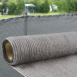 Brise vue gris Taille 1 x 5 m