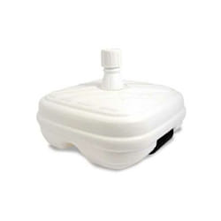 Pied de parasol en plastique blanc Roue Adriatique