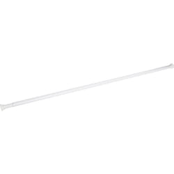 Metaform - Tringle à rideau de douche 70-125 télescopique aluminium blanc rideau cabine de douche
