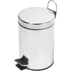 Metaform - Poubelle corbeille à papier pour salle de bain 5 l en acier inox bureau cuisine