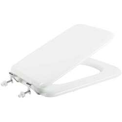 Metaform - Abattant wc blanc siège de toilette en mdf avec couvercle mod. Conca Fit