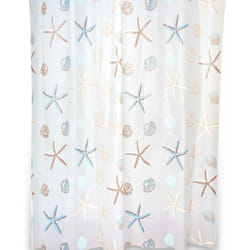 Metaform - Rideau de douche 120x200 fantaisie plage et mer en peva mod. seychelles