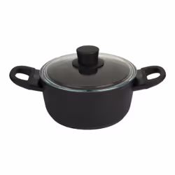 BALLARINI 75002-920-0, Rond, Noir, Aluminium, Noir, Gaz, Induction, Verre