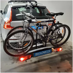 Porte-vélos Menabo Merak Rapid (Type Q) pour 2 vélos 13 broches. Porte-vélos durable et facile à utiliser avec une apparence  ...