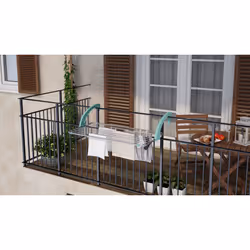 Colombo New Scal Balcony 10 Séchoir à linge à accrocher Acier inoxydable, Turquoise - Vue supplémentaire 2