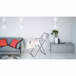 Colombo New Scal Olympo Séchoir à linge avec ailes repliables Aluminium, Noir, Marron - Vue supplémentaire 4