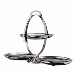 Alessi Anna Gong Plateau pour gâteaux et pizza Acier inoxydable