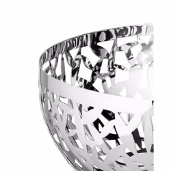 Alessi Cactus! panier à service Rond Acier Noir