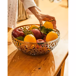 Alessi Cactus! panier à service Rond Acier Noir - Vue supplémentaire 4